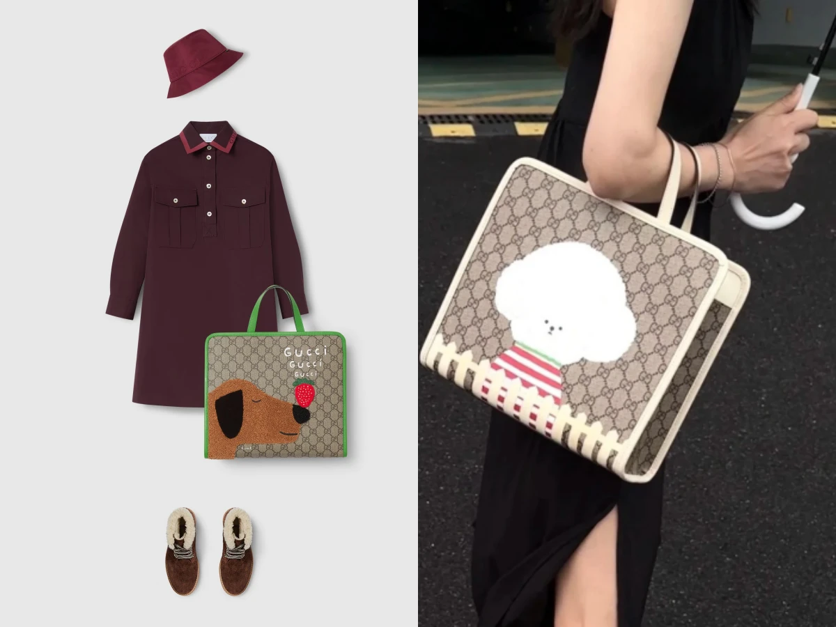 Mei開箱超可愛Gucci印花托特包「這區」才買得到！價格甜、藝術家搶聯名，藍心湄也愛用