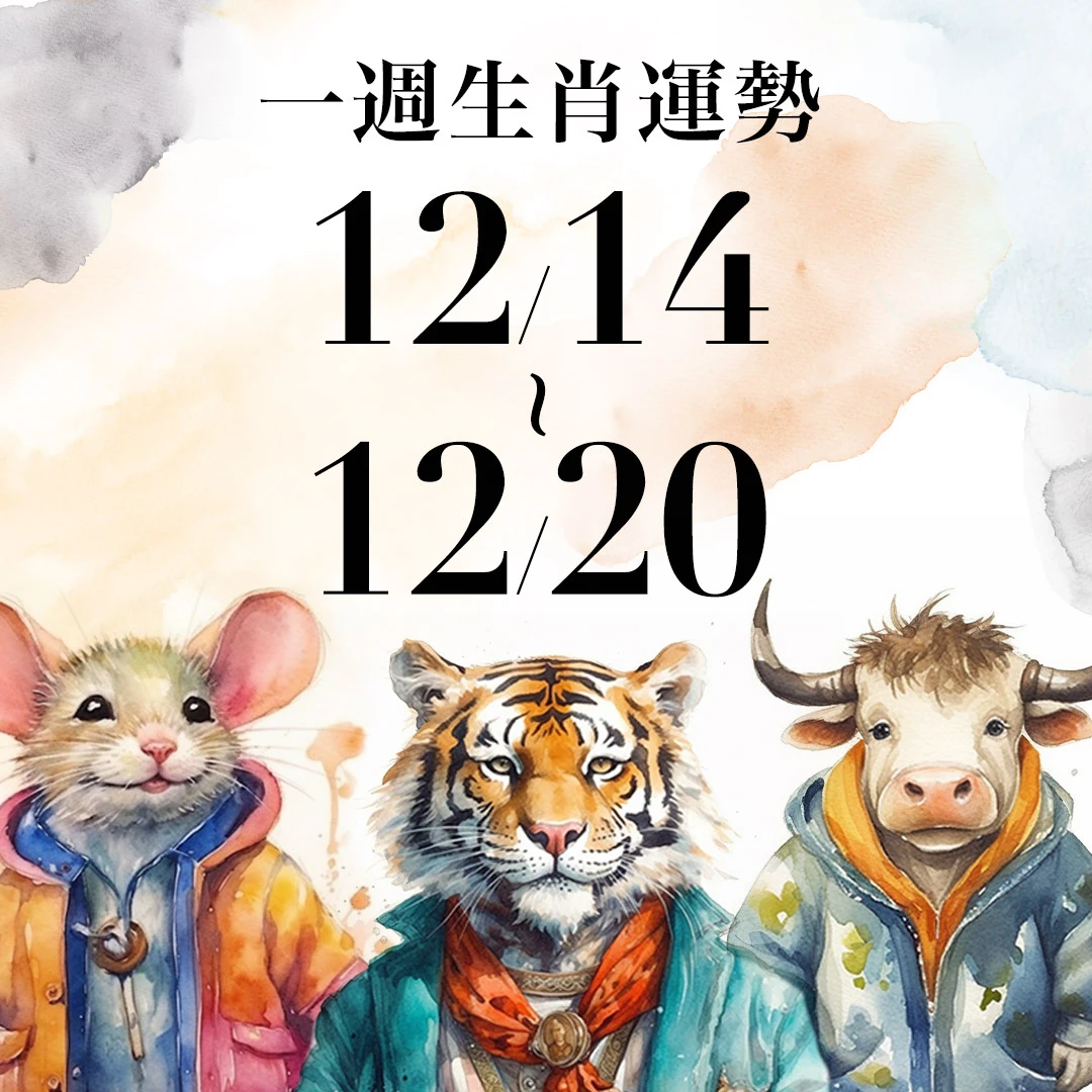 雨揚老師十二生肖一週運勢 12/14~12/20！屬牛財運爆發，「這生肖」愛情運走下坡