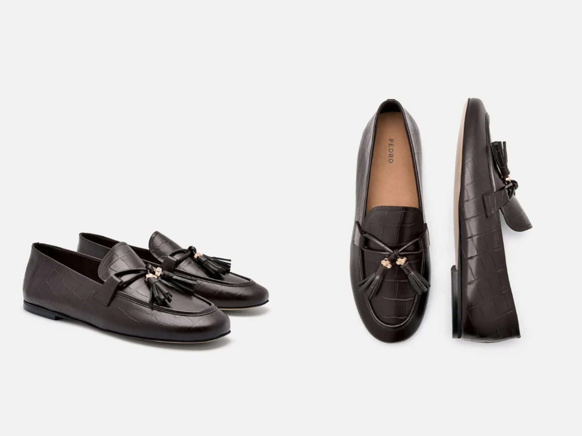 PEDRO 皮革流蘇樂福鞋，NT.3,190