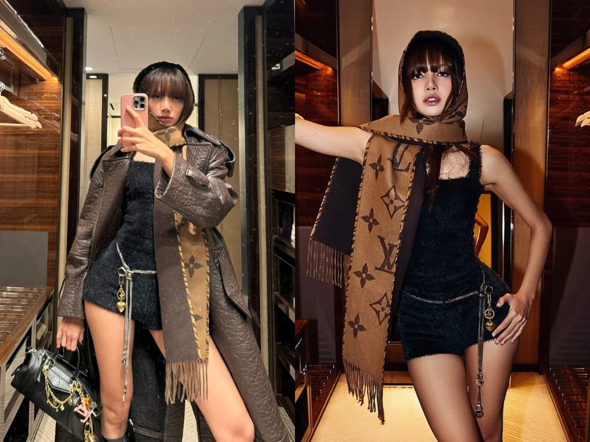 LISA：LOUIS VUITTON 圍巾
