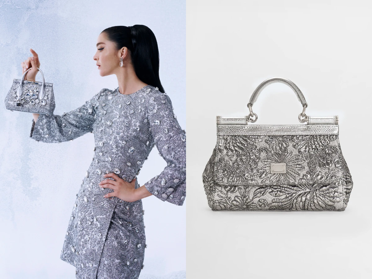 Dolce&Gabbana 小牛皮壓紋提把包，NT.63,000