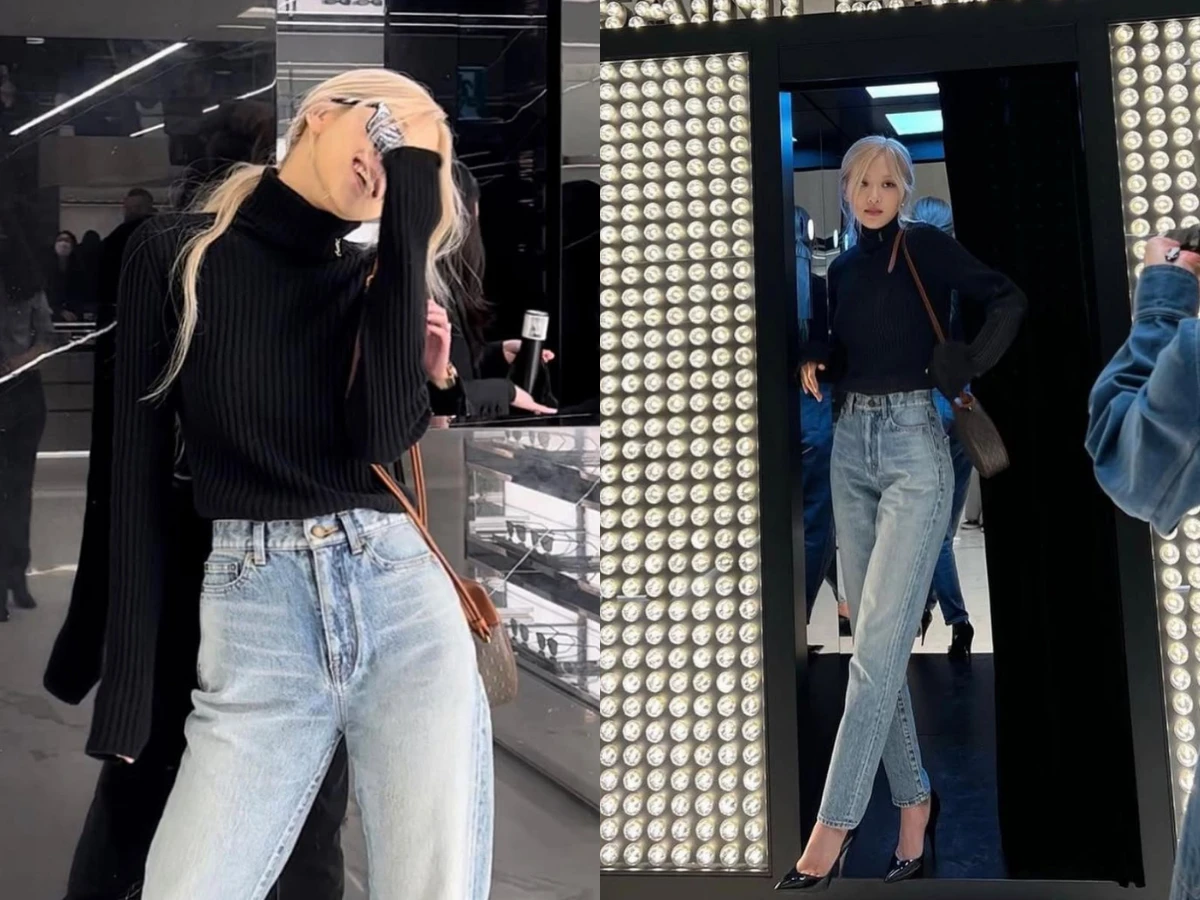 Rose黑色高領穿搭