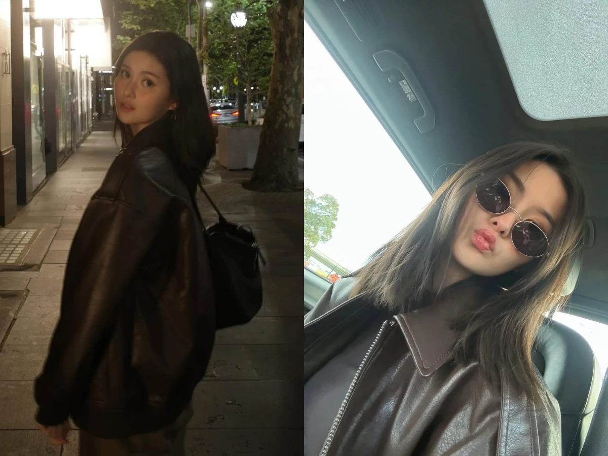 廖思惟咖啡色穿搭