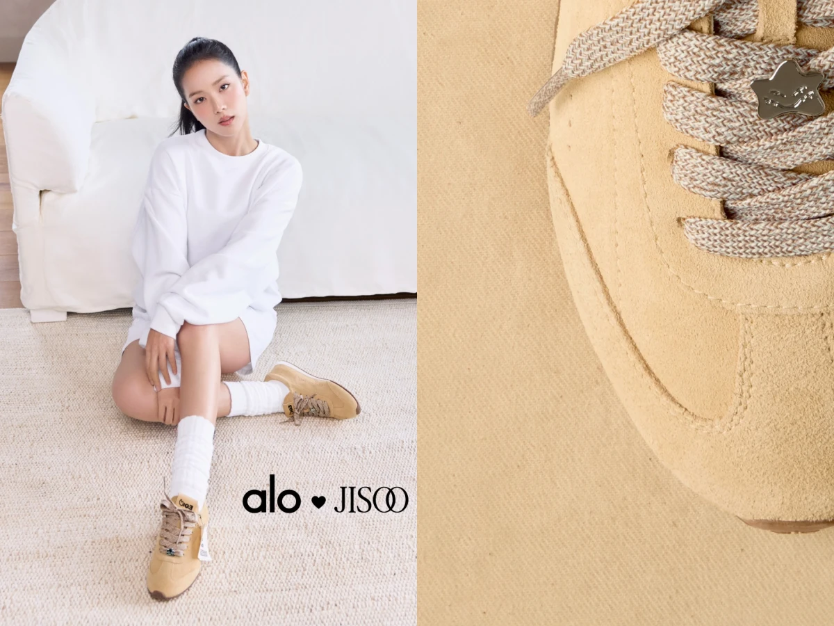 JISOO ALO 德訓鞋有新色！焦糖奶油色