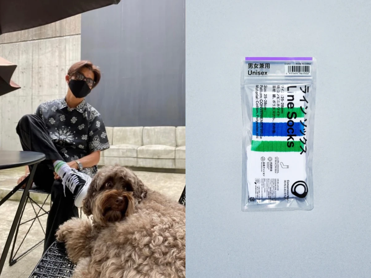 安乾鎬也在穿「全家襪子」