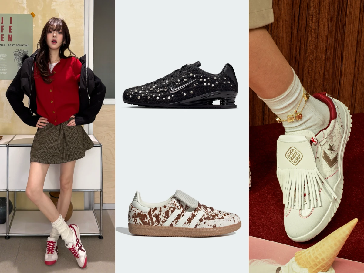 Melody、楊穎、何超蓮都愛穿！韓劇人腳一雙「貴婦小白鞋」，超閃方鑽+舒適腳感～一穿就愛上