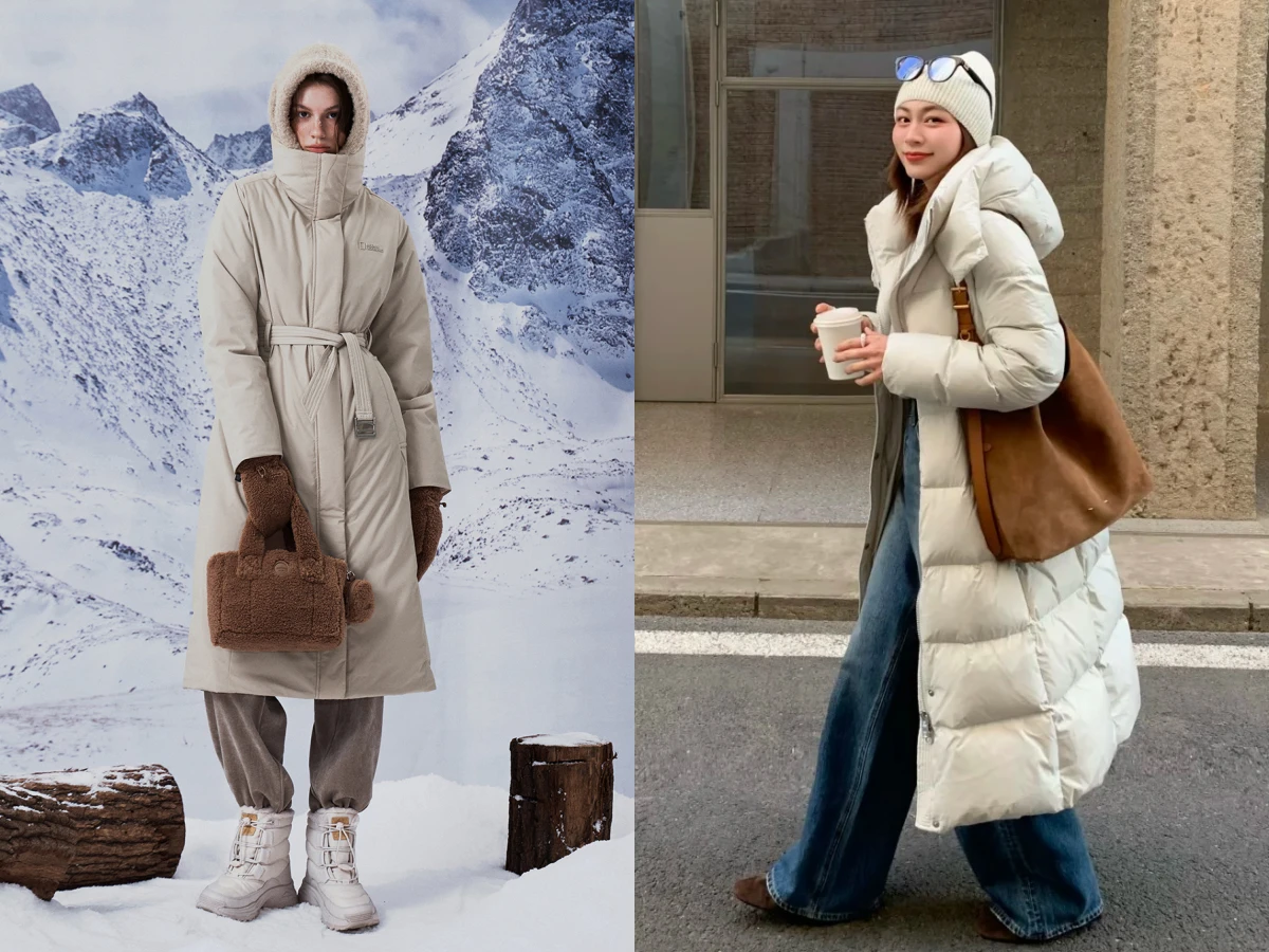 長版羽絨外套穿搭：女星愛全黑穿搭、長版羽絨外套推薦