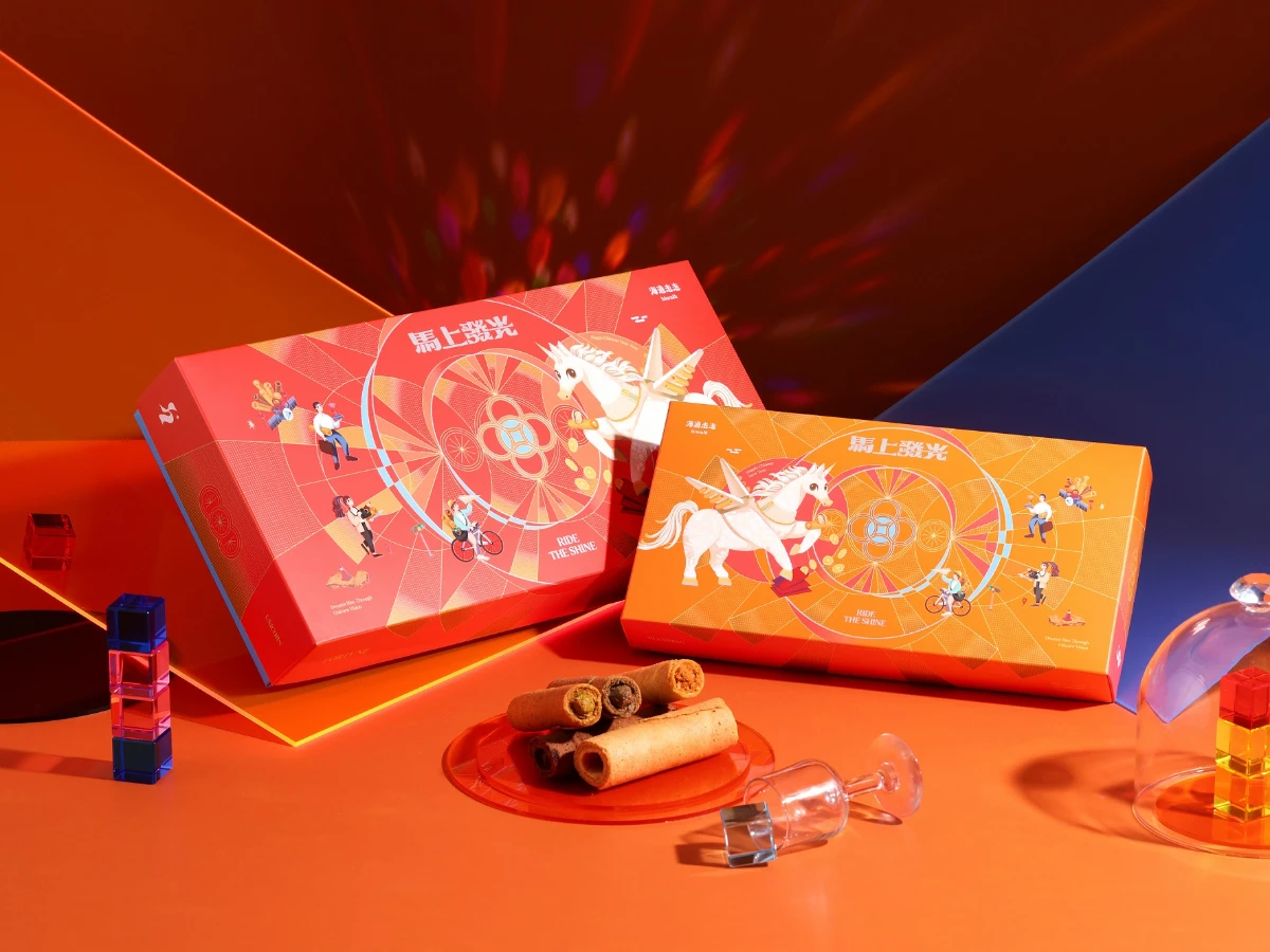 2026馬年春節禮盒：海邊走走「海有財新年蛋捲禮盒」、「海有福新年蛋捲禮盒」