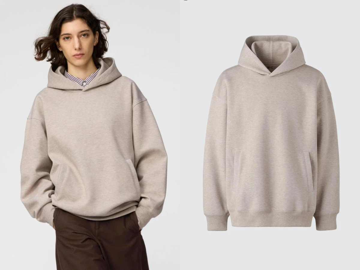 UNIQLO 寬版休閒連帽上衣，NT.1,290