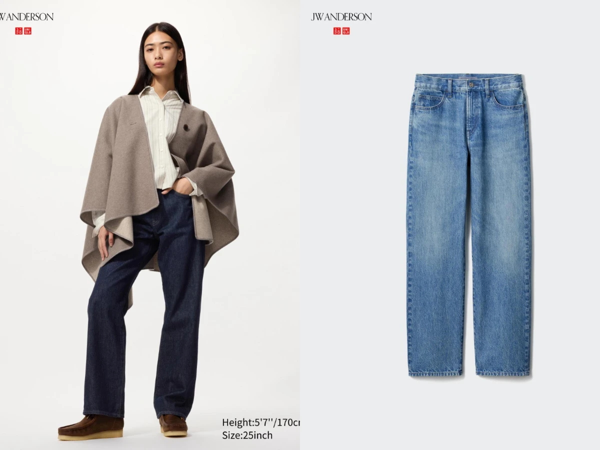 UNIQLO  JW ANDERSON 直筒牛仔褲