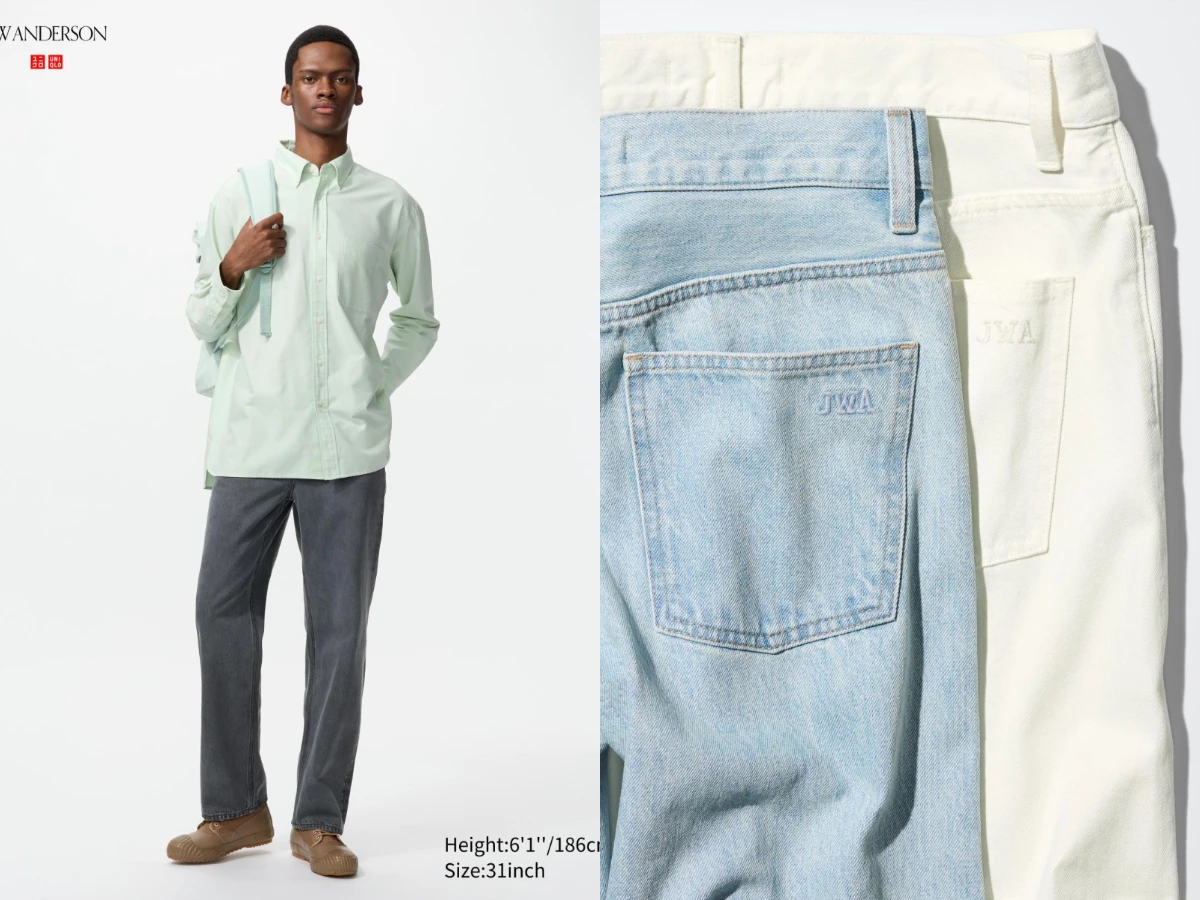 UNIQLO  JW ANDERSON 直筒牛仔褲