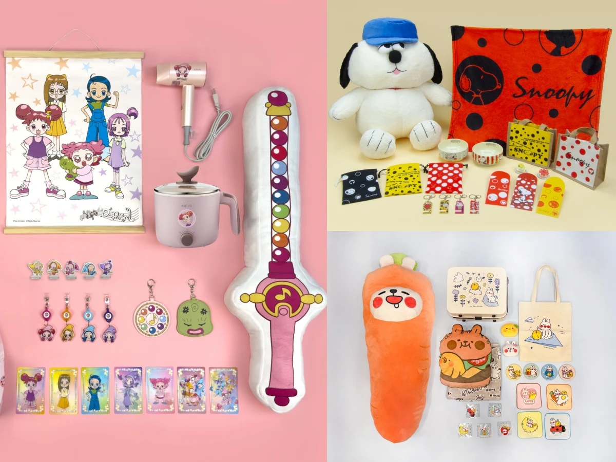 20款西村裕二周邊激萌登陸7-11！開心熊貓化身大頭抱枕毯、戀愛兔立體毛絨筆超吸睛