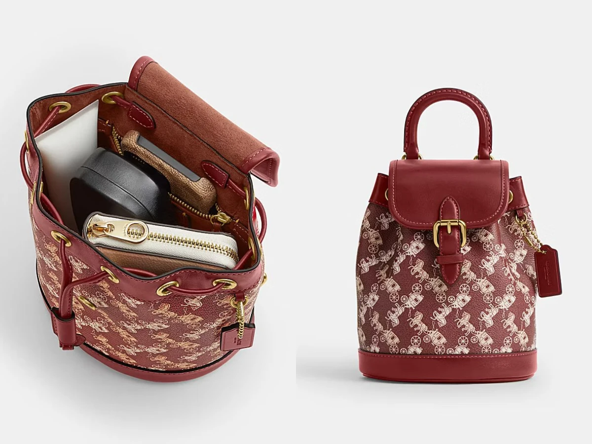 馬車圖案印花 HARPER 後背包，NT.16,800