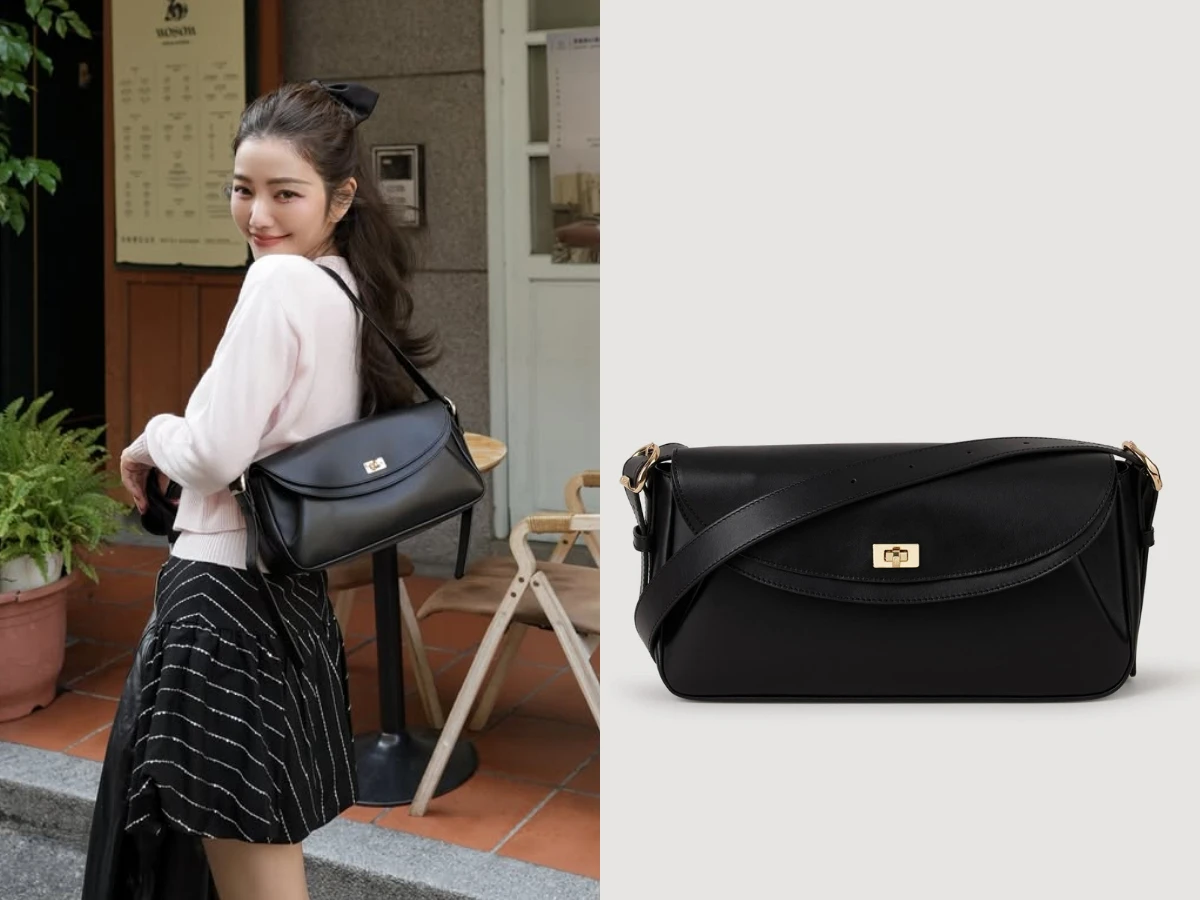 許路兒包包：SANDRO Le Mambo plain leather bag，US.525，約 NT.16,563