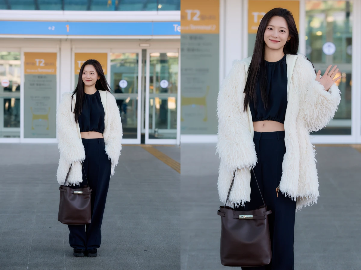 金世正來台揹這咖！Le Smart 摩卡色水桶包