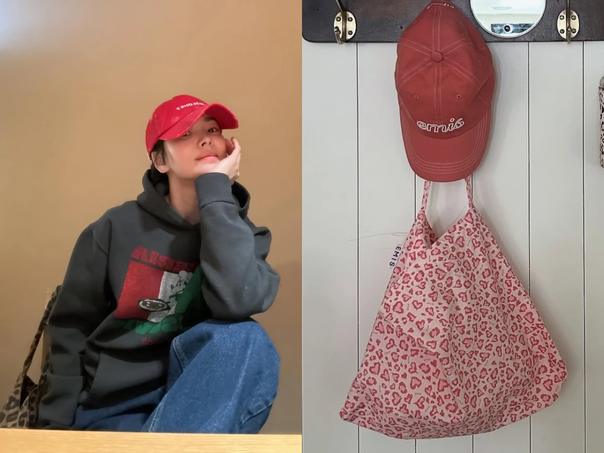 宋慧喬聚會穿帽T+球帽！韓牌「豹紋托特包」千元就有，一連買2咖搭飛機也在揹