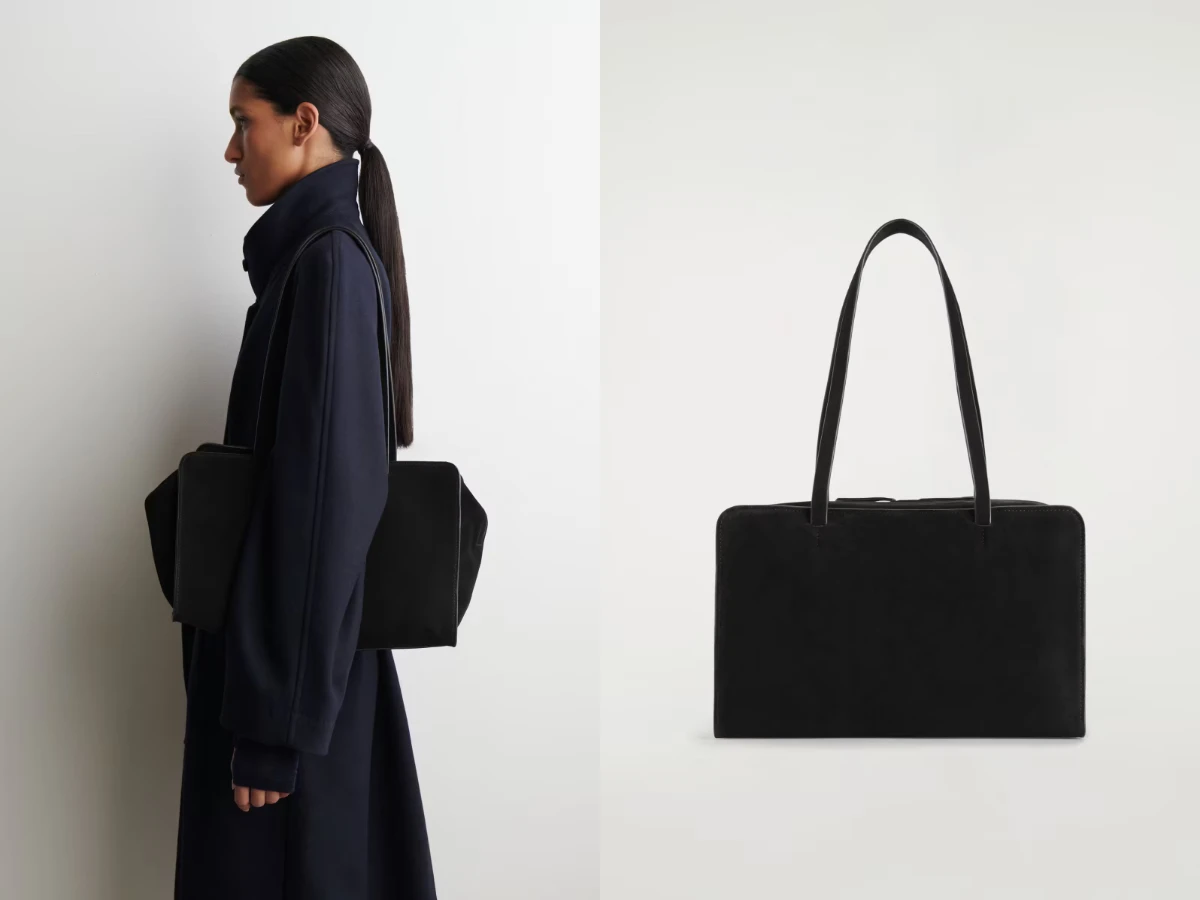 COS 絨面革保齡球包，NT.6,500