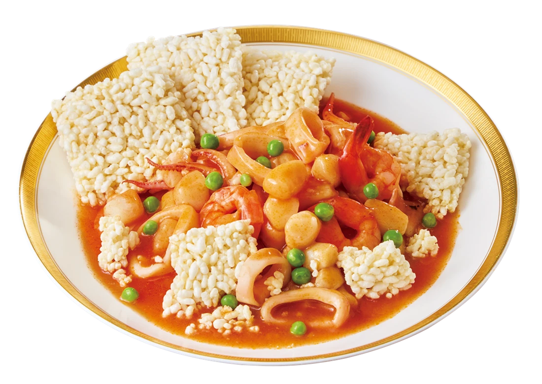 首推餐廳級風味的「富貴乾燒海鮮」，家庭聚餐或宴客場合皆相當合適，售價729元