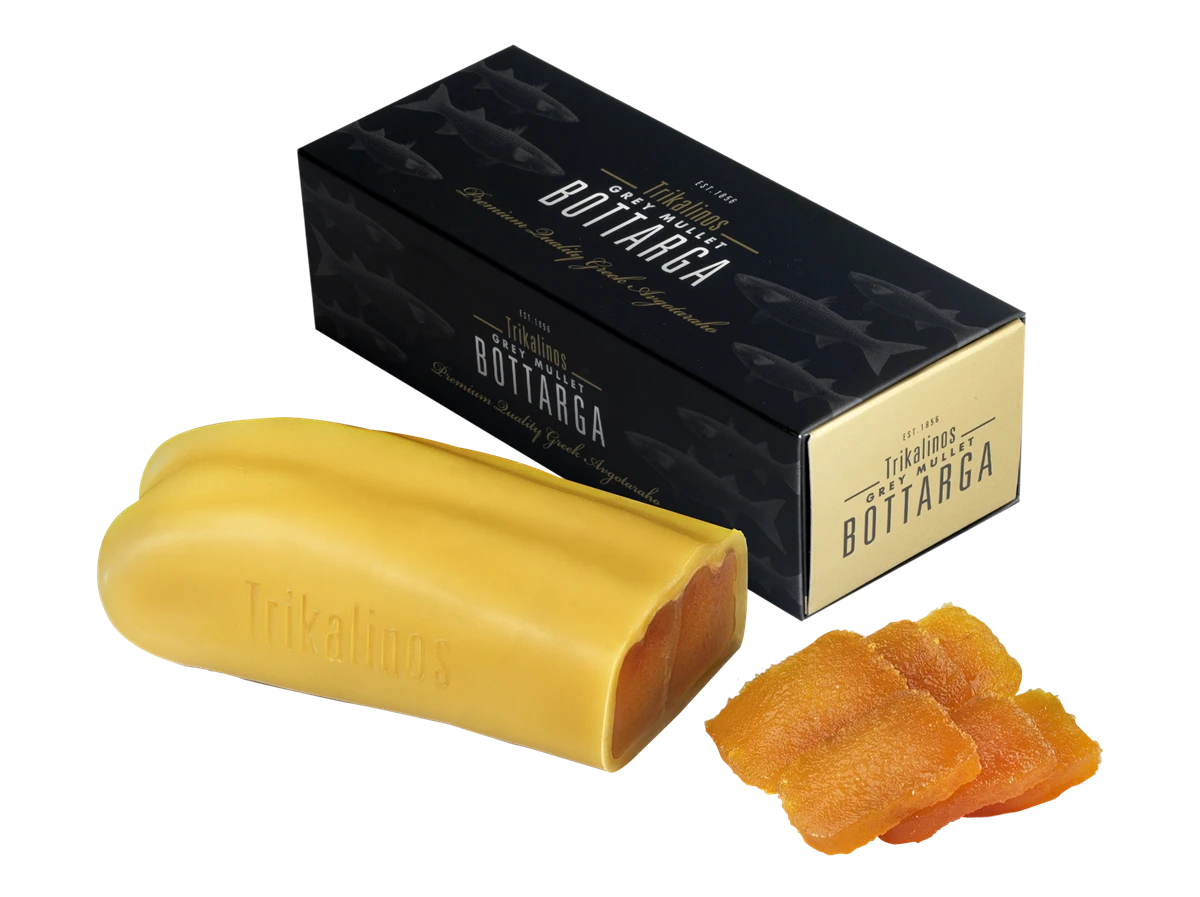 「地中海 Trikalinos 頂級野生烏魚子」，是年節送禮與節慶餐桌的頂級選擇。