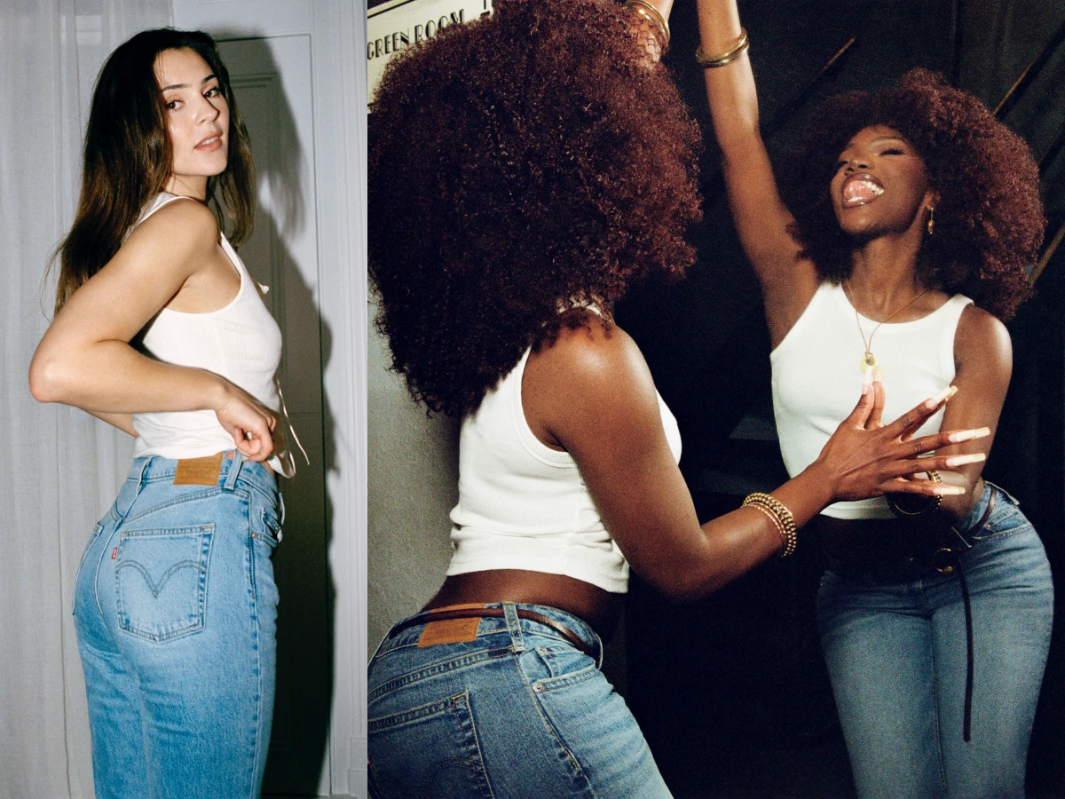 Ros&eacute; 穿上Levi&rsquo;s&reg;全新寬鬆靴型丹寧褲 (Loose Boot) 最顯瘦寬褲