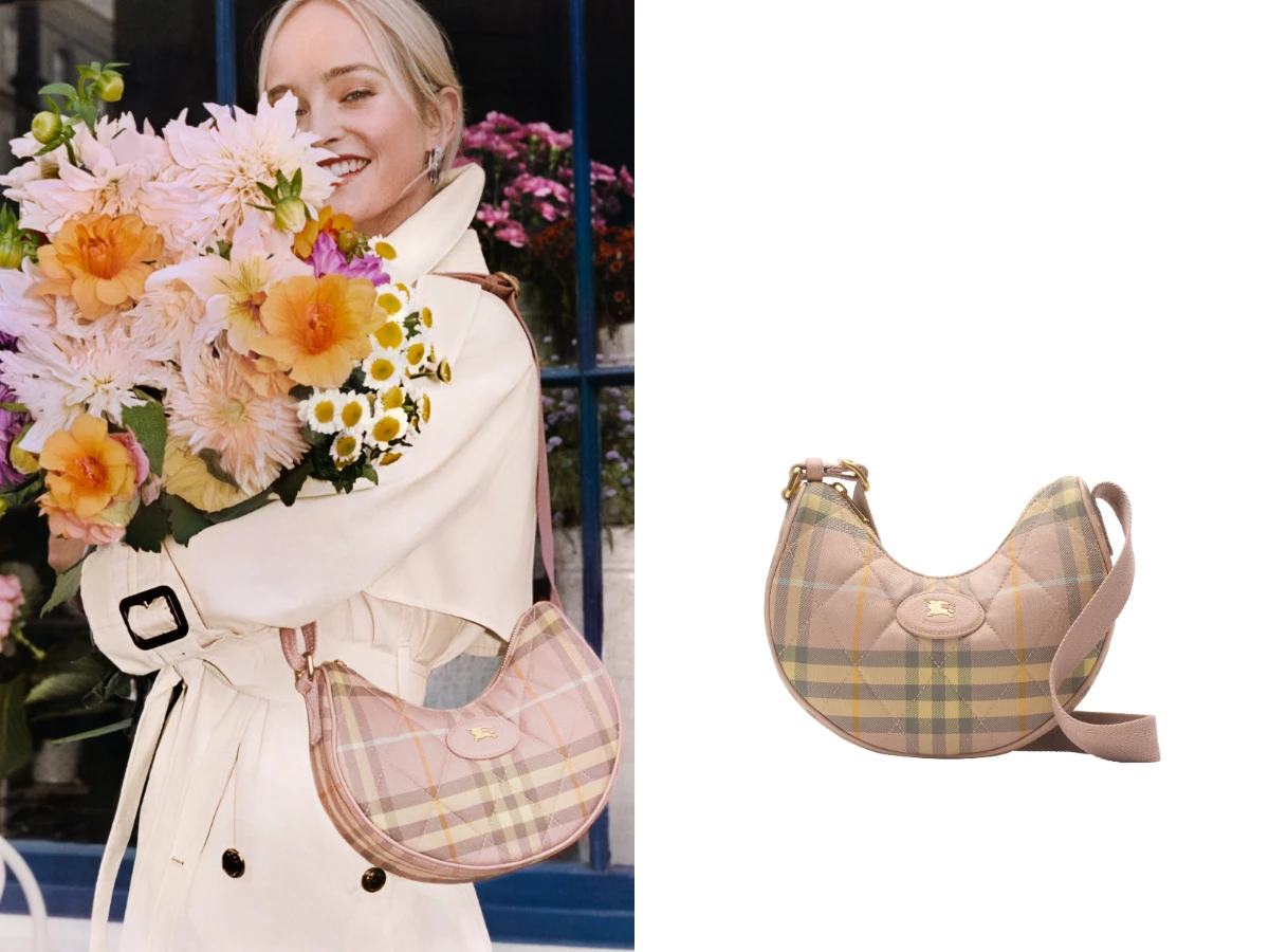 Burberry 茶杯色 Horseshoe 斜背包，NT.39,900