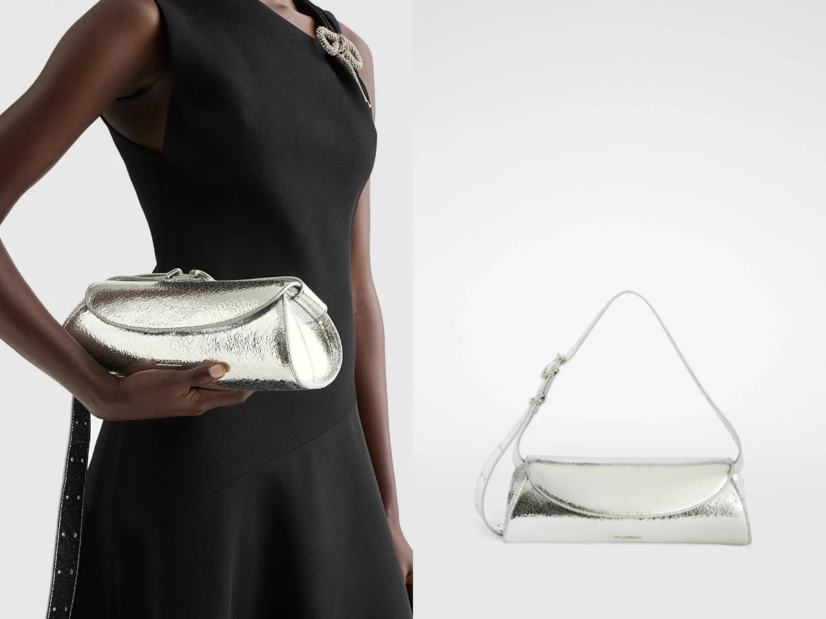 Cannolo 銀色小號肩背包，NT.64,500