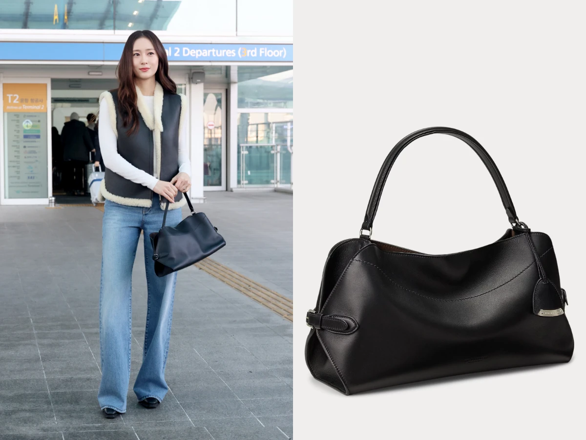 Krystal鄭秀晶：Ralph Lauren The Ralph 小牛皮肩背包