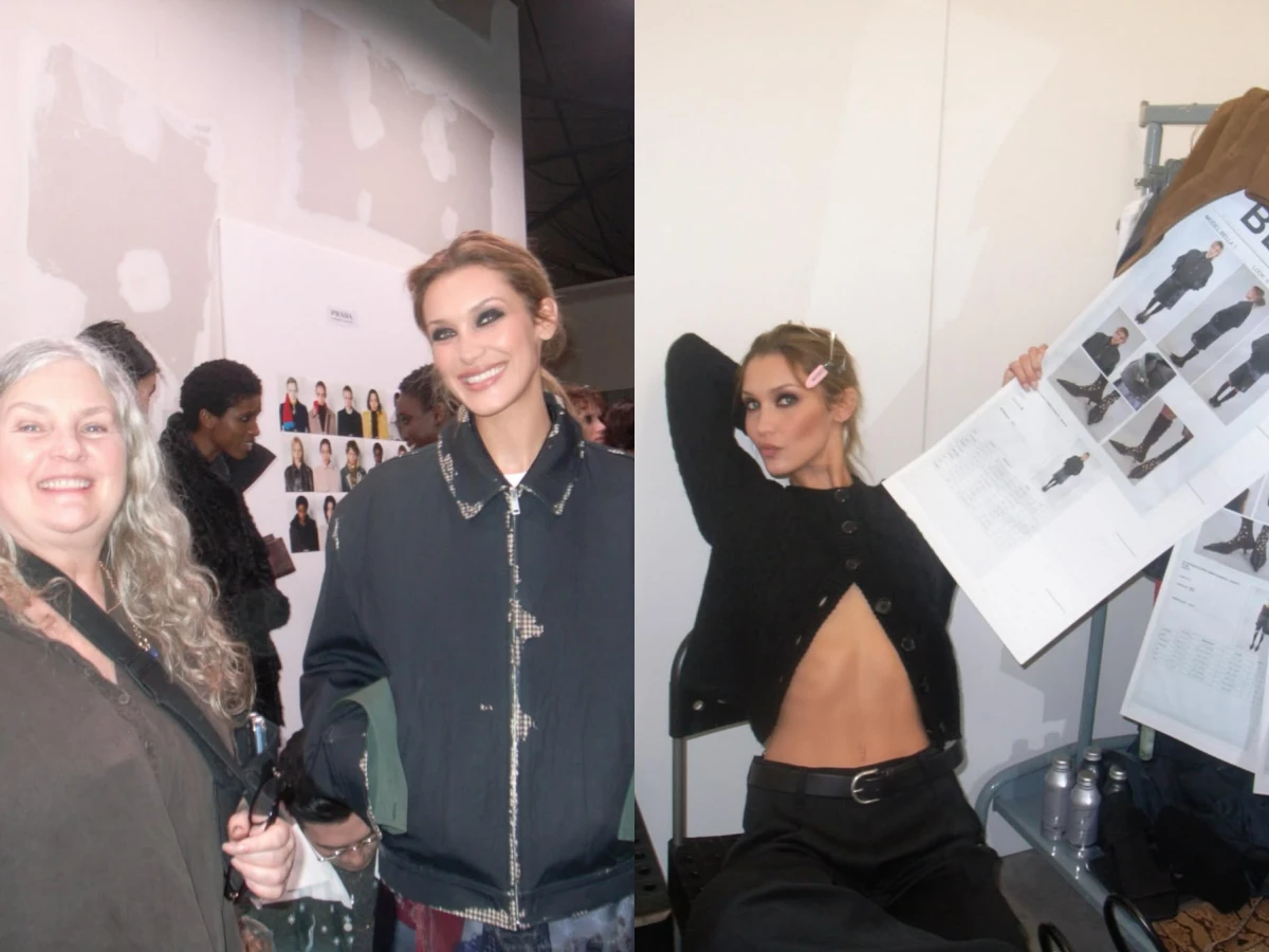 Bella Hadid四度登上Prada，溝通的是層次與疊穿