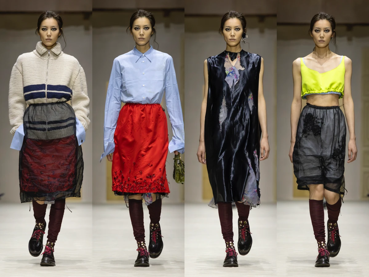 Bella Hadid四度登上Prada，溝通的是層次與疊穿