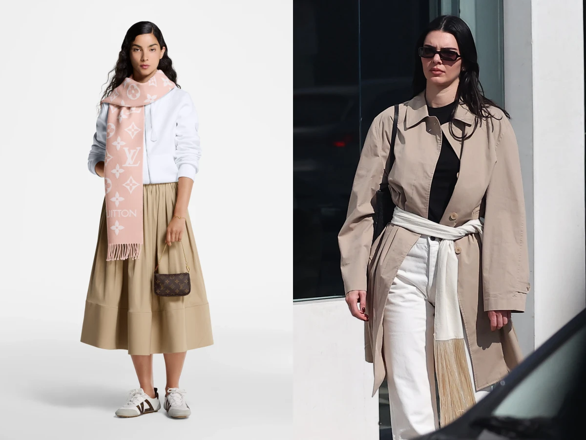 季芹「LV精品圍巾」