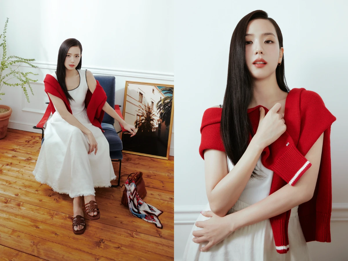 Jisoo 穿TOMMY HILFIGER