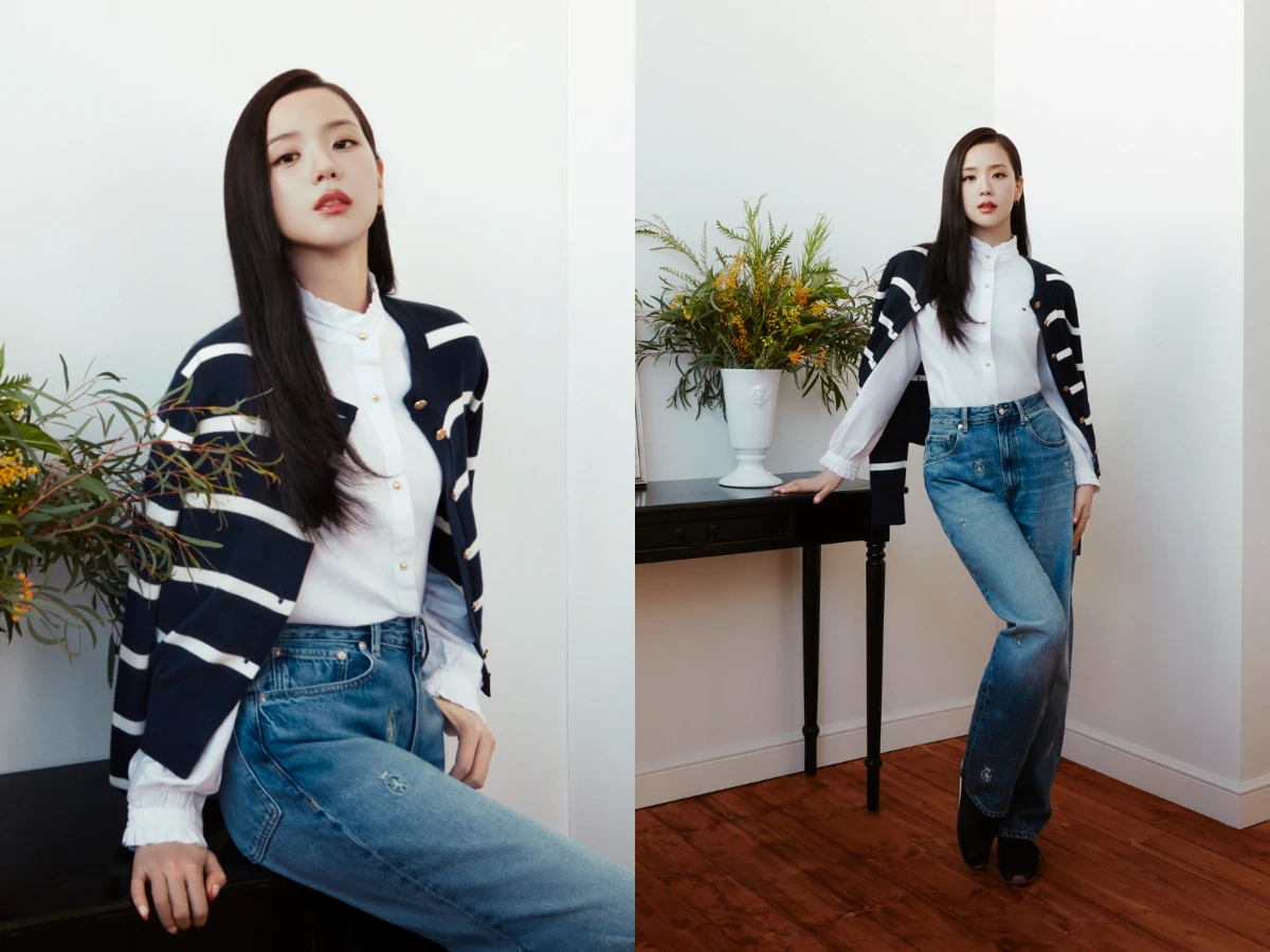 Jisoo 穿TOMMY HILFIGER