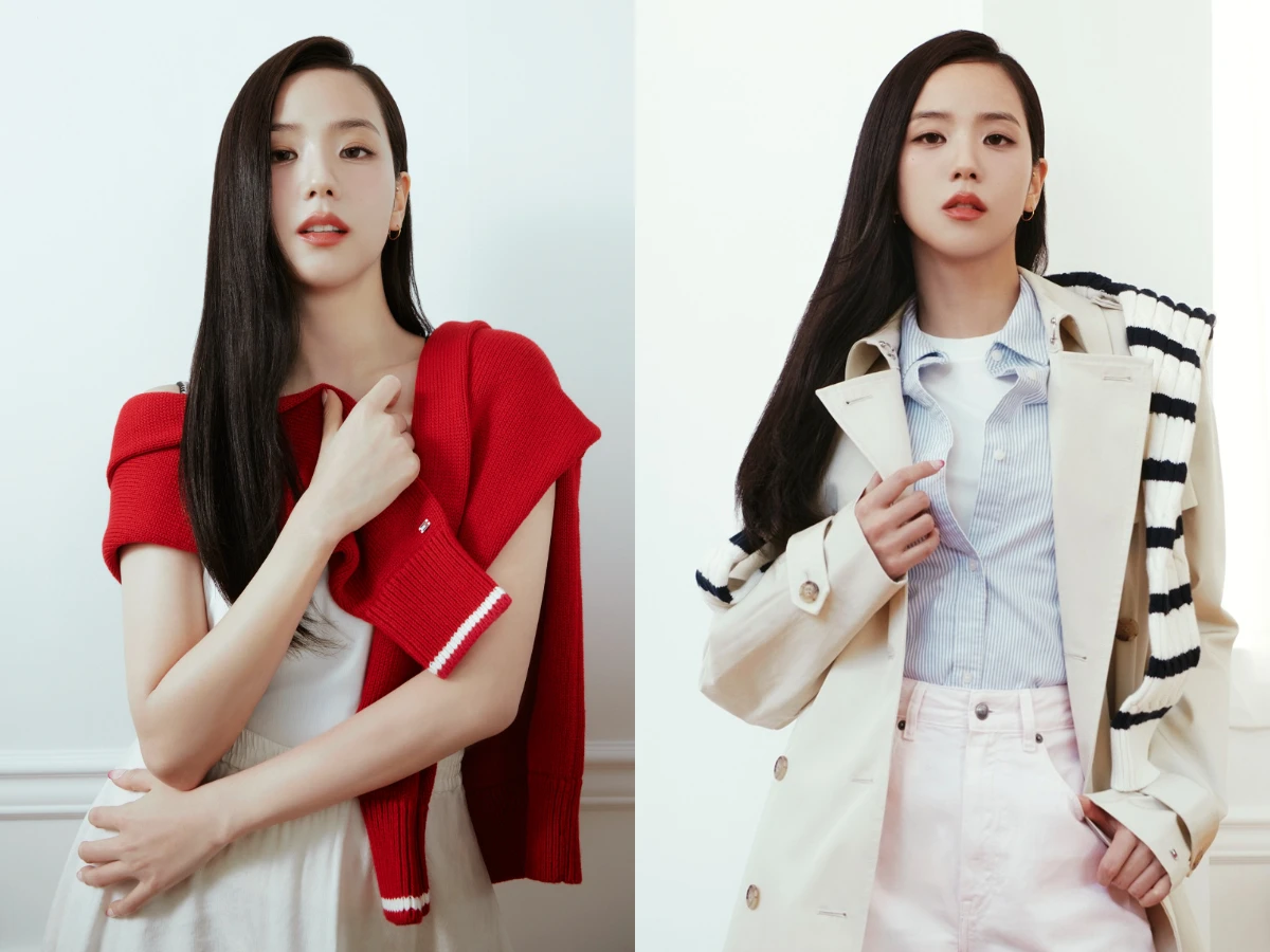 Jisoo 穿TOMMY HILFIGER