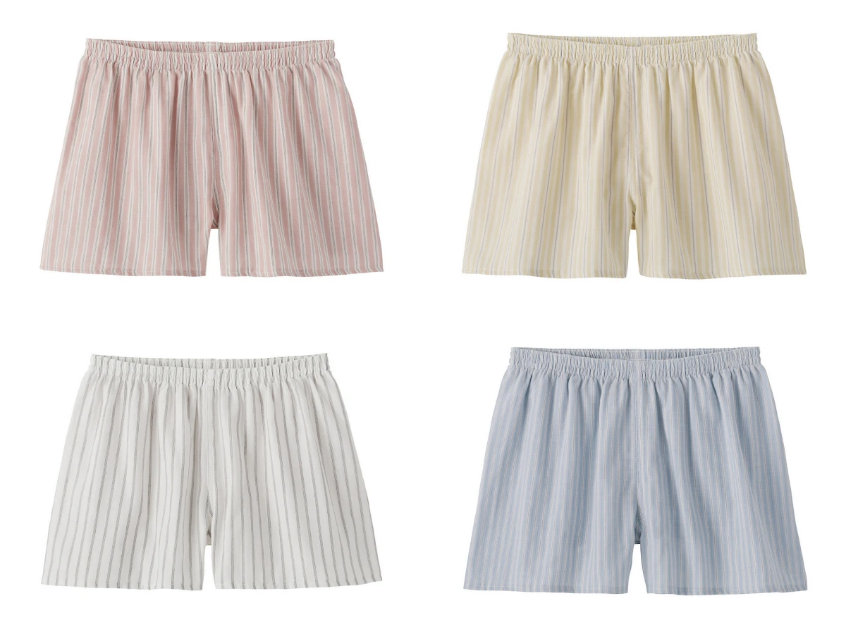 無印良品女用無側縫二重紗織平口褲