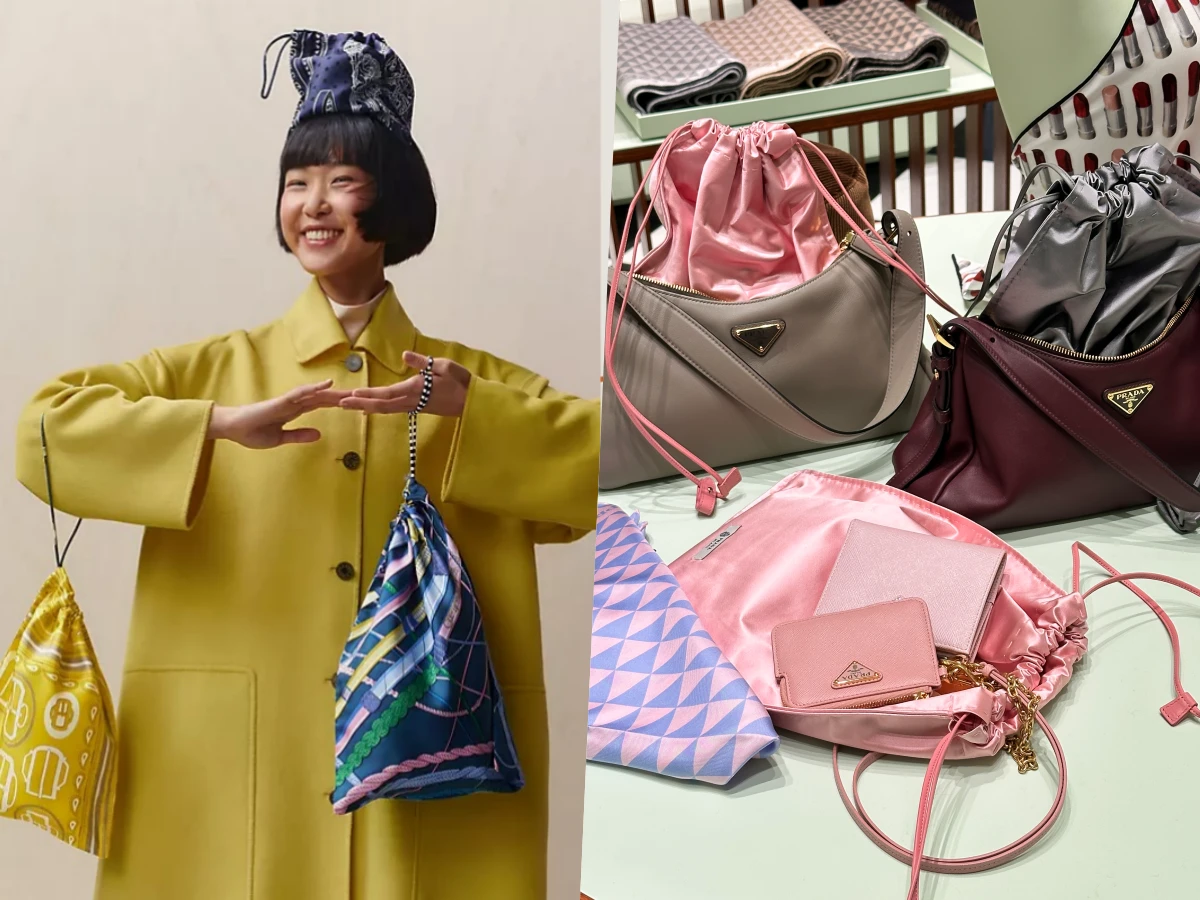 愛馬仕最便宜的包找到了？單入千元價、獨一無二就像開盲盒！Prada抽繩包秀上夯