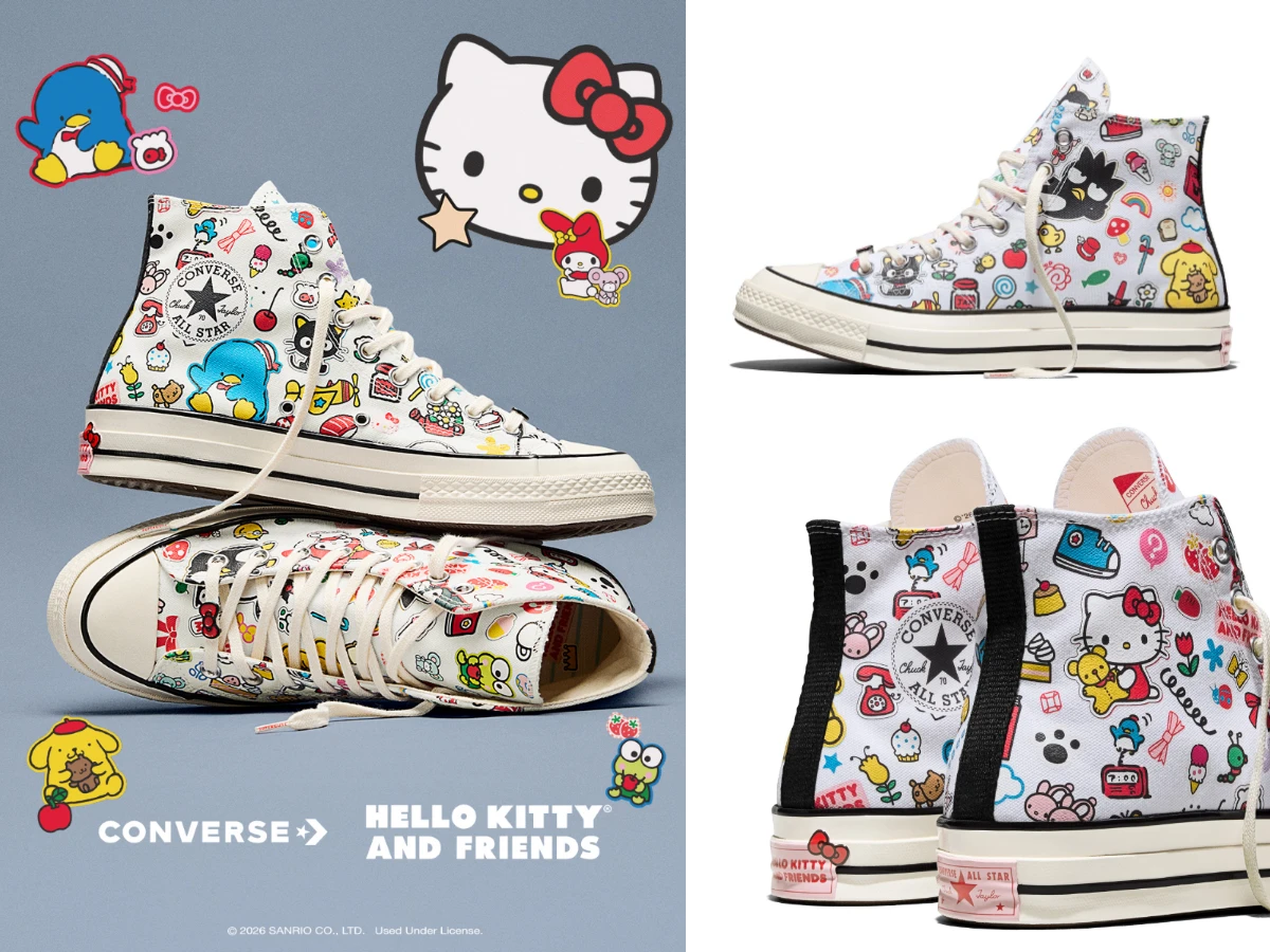 CONVERSE HELLO KITTY AND FRIENDS 聯名系列 A17696C，NT.2,980