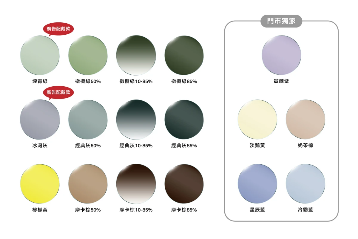 全家、木村拓哉OWNDAYS 都出淺色太陽眼鏡