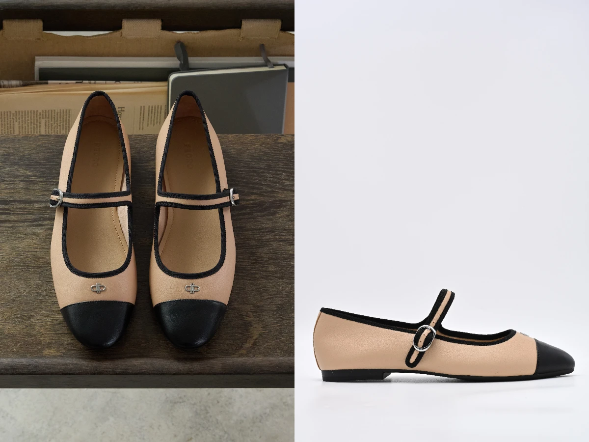 PEDRO Alina皮革芭蕾舞平底鞋，NT.3,190