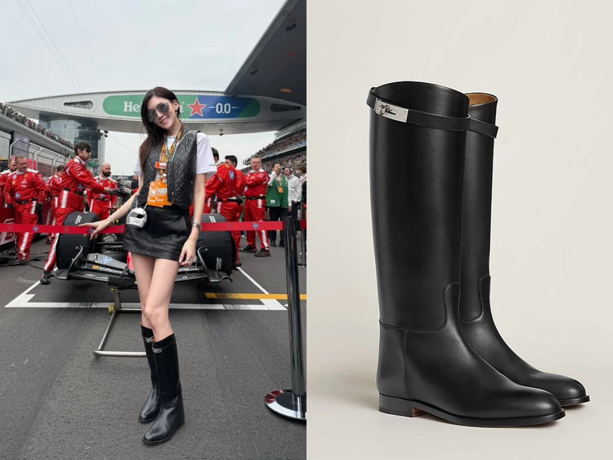 陳若儀、林志穎看F1賽車