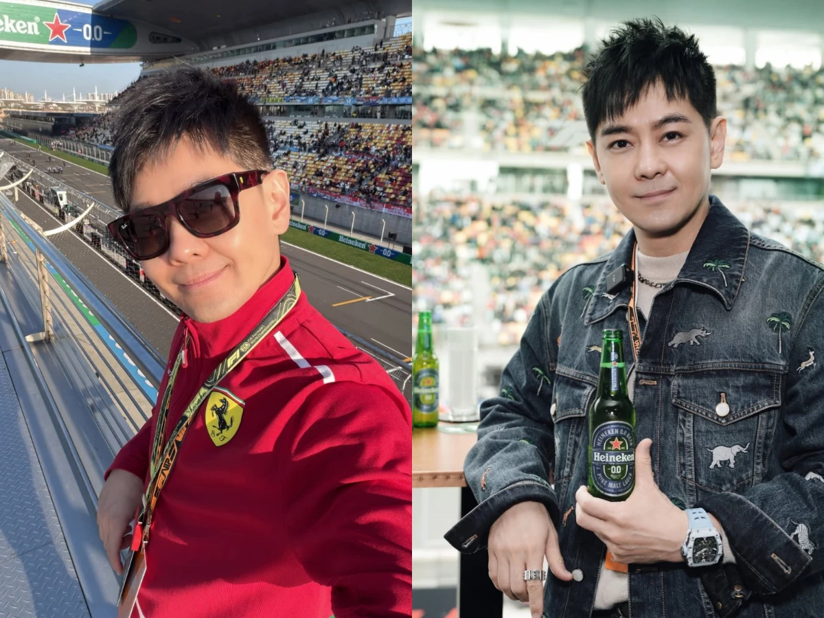 陳若儀、林志穎看F1賽車
