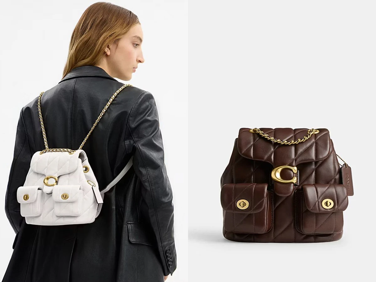 Coach TABBY 絎縫後背包，NT.21,800