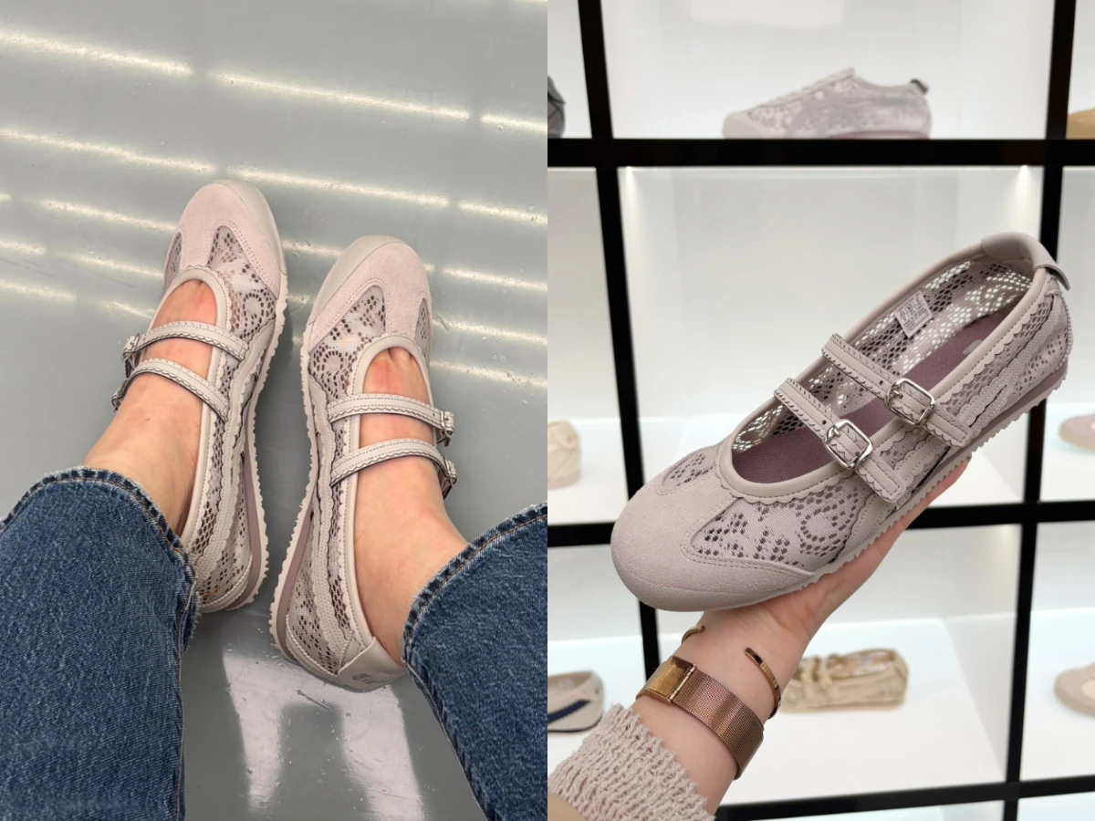 Onitsuka Tiger鬼塚虎 灰色蕾絲設計 MEXICO 66 TGRS，NT.4,480