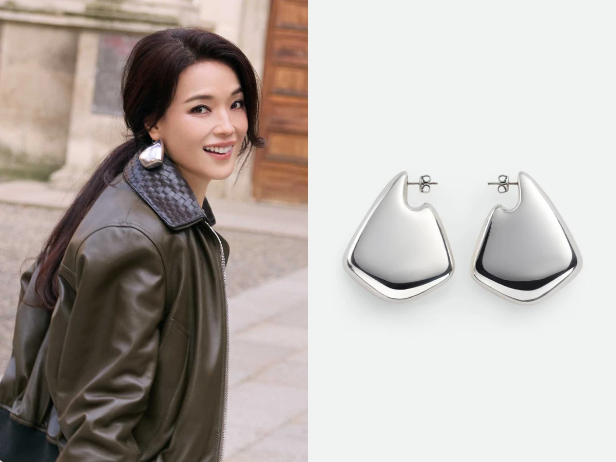 舒淇BOTTEGA VENETA穿搭，Large Fin Earrings，NT.43,700