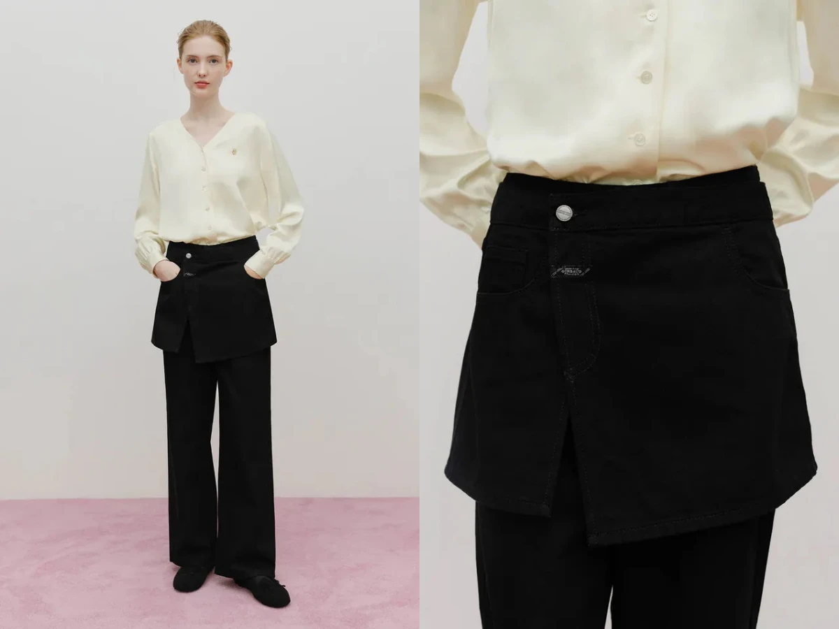 Marith&eacute; Fran&ccedil;ois Girbaud 兩穿單寧裙褲，NT.5,190