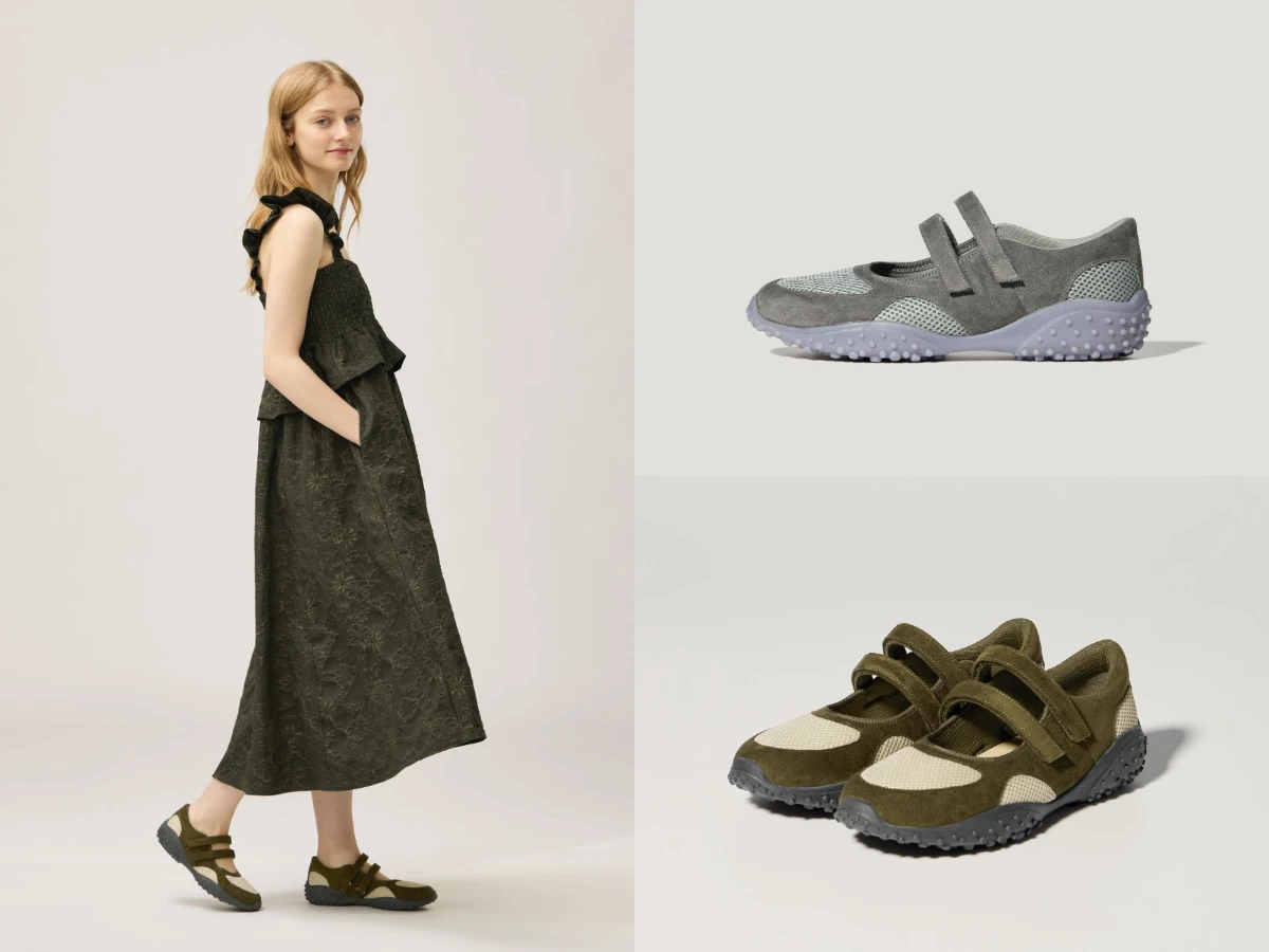 GU 雙繫帶芭蕾運動鞋rokh，NT.790