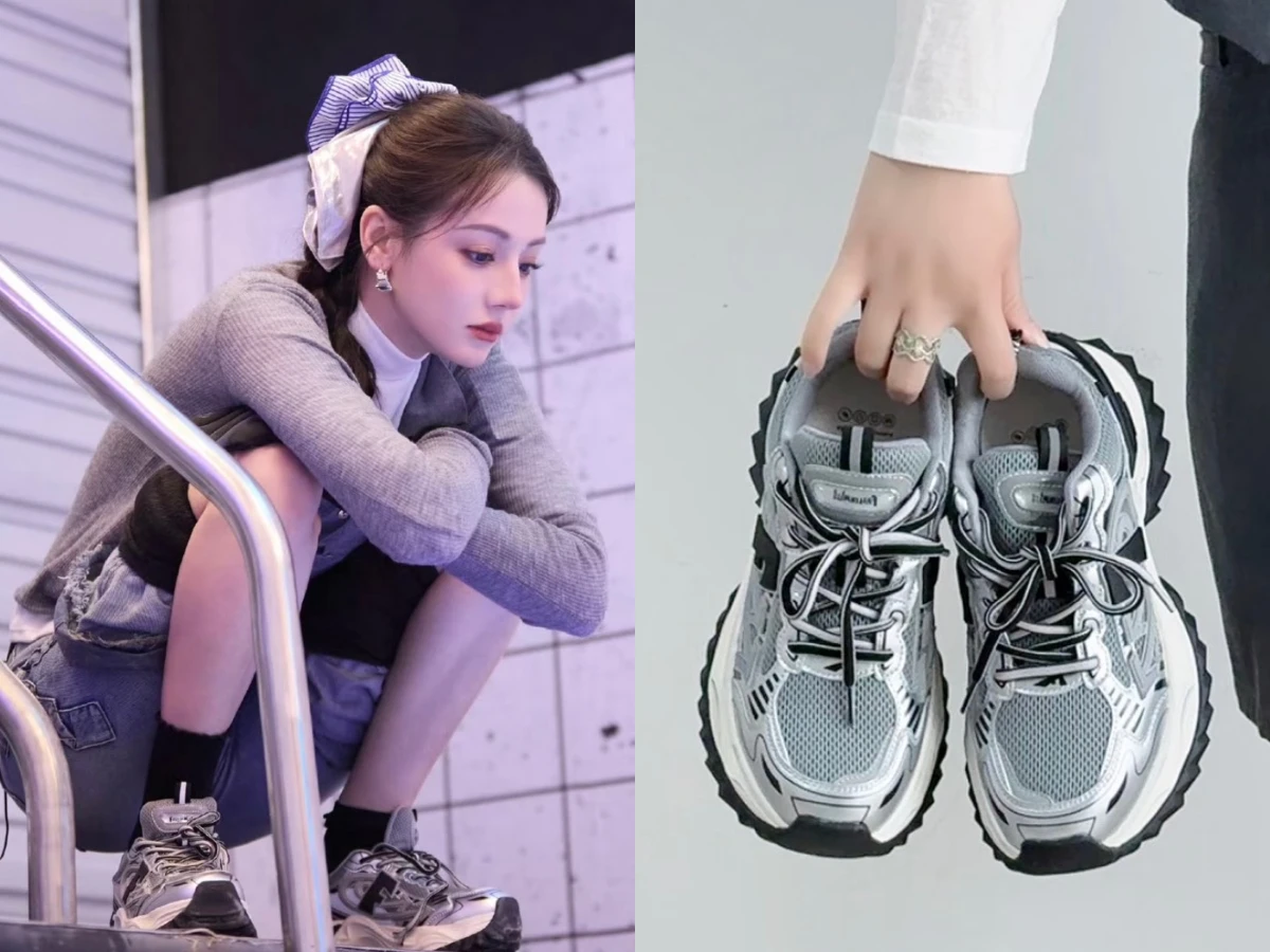 迪麗熱巴「銀河老爹鞋」爆紅！6公分厚底好穿又顯腿長，FILA經典老爹鞋也回歸